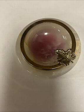 Vintage alabaster or onyx ashtray